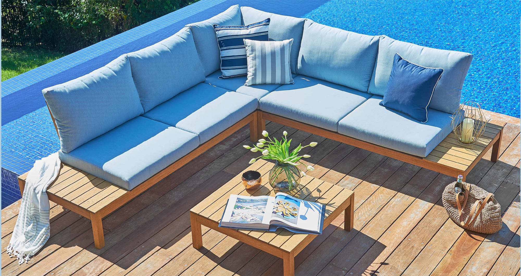 Outdoor corner lounge set 2025