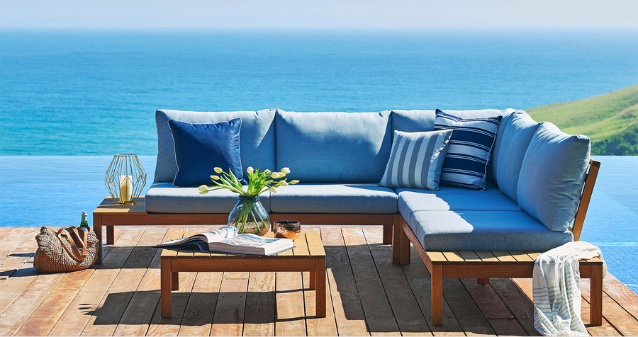 Sorrento corner sofa clearance set garden
